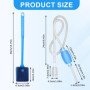 Kit de nettoyage pour aquarium, comprend 1 Aquarium Fish Tank Aspirateur avec Pompe à Siphonner Eau avec Filtre à Gravier et 1 b