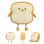 Auptiz Oreiller en Peluche pour Pain grillé, 3D Oreiller de jeté Jouet de Dessin animé,Oreiller en Peluche bourré pour canapé Ca
