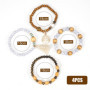 jatimdotin Bracelet Femmes, Lot de 4 Bracelets Style Bohème, Bracelet Perles Bois pour Femme avec Arbre De Vie, Cadeau pour Mama