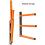 QWORK® 2 Pièces Support mural, support rangement de garage, chargeable jusqu'à 100 kg, pliable, pour échelle, vélos, planche