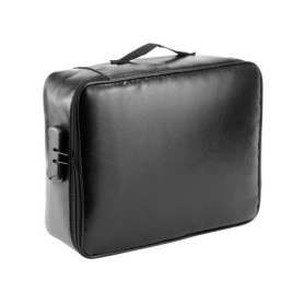 QWORK® Sac à Documents Ignifuge, Organisateur de Documents Importants, boîte à Documents verrouillable, étanche, pour Documents 