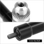 QWORK® Accessoire de perceuse d'angle, mandrin de perçage, 90 °, mandrin de perçage 0.8-10 mm, alliage d'aluminium, couple maxim