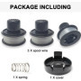 3 pcs Bobine pour coupe,Fil de Tonte Fil de Coupe,Fil Coupe Bordure,Fil Coupe Bordure Universel,Convient pour Black + DEC tondeu