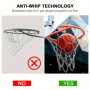 Filet de Panier de Basket en chaîne,Filet de Basket galvanisé,Basket-Ball en Métal Extérieur,Filet de Remplacement pour Basket-B