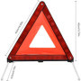 Triangle de signalisation pour voiture, trépied d'avertissement réfléchissant pliable, adapté pour l'assistance routière, les ac