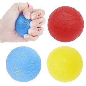 3 Pièces Silicone poignée balle, Anti-Stress Balle, Balle Reeducation Main, Personnes âgées Réadaptation Balles de Résistance Ba
