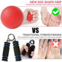 3 Pièces Silicone poignée balle, Anti-Stress Balle, Balle Reeducation Main, Personnes âgées Réadaptation Balles de Résistance Ba