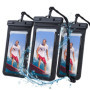 NEUTYPECHIC 3 Pièces Pochette Etanche Smartphone, Pochette Telephone Portable Etanche IPX8, Coque pour Aller sous l'eau pour iPh