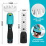 DURATECH Cisaille Sculpte-Haie Electrique, Taille-Herbes sans Fil 12V, Taille Haie Batterie 2000mAh, 2 Lames, Cisaille a Gazon L