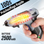 WORKPRO Pistolet à Colle Rechargeable 3,6 V, Pistolet à Colle sans Fil avec Batterie 2600 mAh et 20 Bâtons de Colle(7*100 mm), A