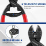 WORKPRO Mini Coupe-boulons 200 mm, Coupe-câble en Acier Allié Forgé au Cr-V, Capacité de Coupe 4 mm avec Ressort Télescopique, R