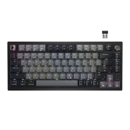 Corsair K65 Plus Wireless Clavier de Jeu mécanique remplaçable à Chaud 75% RGB - Interrupteurs linéaires MLX Red pré-lubrifiés -