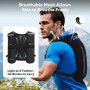MoKo Running Hydration Vest, Sac à Dos de Course à Pied léger avec vessie d'eau de 1,5L, Sac à Dos de Course à Pied Ajustable et