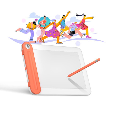 Tablette Graphique Bluetooth UGEE Q8W, Tablette de Dessin Portable 8 Pouces, Tablette Dessin pour Débutants, Tablette avec Style