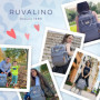 RUVALINO Sac à Dos à Langer, Sac à Langer bébé avec Matelas à Langer Portable, Porte-Sucette et Sangles de Poussette, Sac de Voy