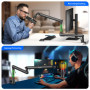 Aokeo AK-55 Bras de microphone réglable pour bureau - Convient pour Blue Yeti, Snowball iCE, HyperX QuadCast, SoloCast, Elgato W