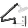 Aokeo AK-55 Bras de microphone réglable pour bureau - Convient pour Blue Yeti, Snowball iCE, HyperX QuadCast, SoloCast, Elgato W