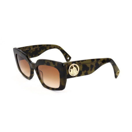 Lanvin LNV615S Sunglasses, Colour: 317 Green Havana, 55 Unisex