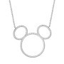 Mickey Mouse Femme Argent sterling Ronde N'est pas applicable Collier - N901861RZWL-18.PH