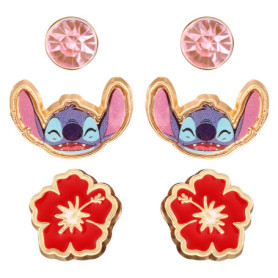 Set 3 Boucles D'Oreilles Fleur Stitch