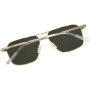 Montblanc Sport Mb0278s-002 56 Sunglass Man Metal Lunettes de Soleil, Doré/Vert