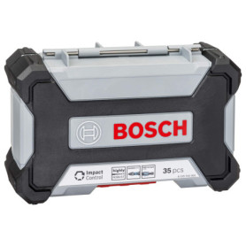 Bosch Professional 35 pièces Coffret de Forets á HSS et d'embouts de vissage (Impact Control, Pick and Click, Accessoires Perceu