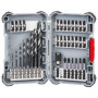 Bosch Professional 35 pièces Coffret de Forets á HSS et d'embouts de vissage (Impact Control, Pick and Click, Accessoires Perceu
