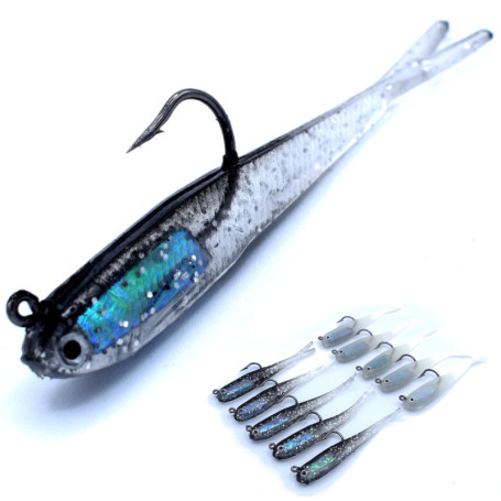 trifyd ® Fishing - Leurre Souple Finesse Sandre, brochet, Perche 7,5cm / 5,5g - Le Pack de 10 leurres de pêche