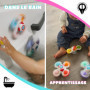 Baby Spinner Ventouse Pop it - Baby hoptoys Fidget Toys - Spinner Anti Stress - Jouet Bebe 1 an - Jouets de Bain - Hand Spinner 