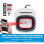 Lecteur sesam Vitale DC300, 3 en 1 : QR Code - NFC - Carte monofente - Plug and Play, Pas de Pilote à Installer -Compatible PC/S