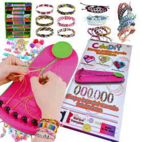 Kit Bracelet Bresilien et d'Amitié avec Notice en Français – Idée Cadeau pour Fille 8-16 Ans, Ado – Kit DIY Loisirs Créatifs Enf
