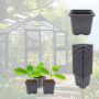 Verdonia 70 Godets Plastique 8cm pour Semis, Repiquage, Bouturage Réutilisables et Résistants - Pots Pratiques avec Trous de Dra
