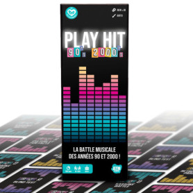 ATM Gaming Play Hit - Jeu de Société - Quiz Musiques des Années 90 et 2000 - Parfait pour Mettre l'ambiance - Jeu de Cartes - Je