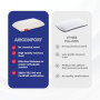 Espira Aircomfort Oreiller Ergonomique Cervical 40x60 5X Plus Respirant. Oreiller Rafraichissant, Oreiller Memoire Forme & Couss