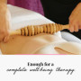 Tuuli Accessories Anti Cellulite Masseur Rouleau de Massage Appareil Maderothérapie Bois 40 cm