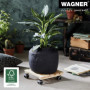 Wagner Support à roulettes pour Pot de Fleur PALETTI 29 x 29 x 8 cm I Roule Pot de Plant pour l'intérieur I Suport Roulant en Bo