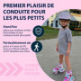 HUDORA Patins à roulettes My First Quad en différentes tailles & couleurs - Rollers à taille réglable de qualité pour enfants ju