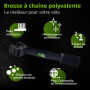 Dr. Wack - F100 Brosse pour chaînes de vélo - Nettoyage efficace et rapide des chaînes - Brosse de nettoyage pour chaînes de vél