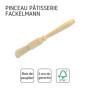 Fackelmann 30948 Pinceau à pâtisserie 18cm en bois de hêtre, Beige, 18 x 8 x 2 cm