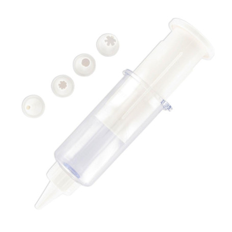Zenker 42798 Seringue de pâtisserie avec 5 Embouts de décoration, seringue à pâtisserie, Poche à Douille, ustensile de pâtisseri