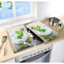 WENKO Plaque de Protection Cuisson en Verre trempé Herbes Lot de 2, Protection Tous Types de Plaque