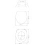 WENKO Abattant WC Galati noir mat | Abattant WC design avec descente amortie Soft-Close en Duroplast | Ultraflat et hygiénique |