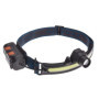 TFA Dostmann Lampe frontale LED Lumatic Head, 43.2038.01, rechargeable, super claire, lampe frontale pour la pêche, le jogging, 