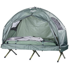 Semptec Urban Survival Technology Tente surélevée avec lit de Camp, Sac de Couchage et Matelas