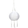 ovitec Lampion solaire style bohème blanc | Décoration de fête | Style vintage | Lampions d'extérieur résistant aux intempéries 