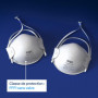 Dräger X-plore 1310 FFP1 Masque de protection respiratoire | Protection buccale comme filtre efficace contre les poussières fine
