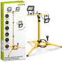 goobay 57845 Projecteur extérieur Double LED sur Pied télescopique, Métal, 40 W, Jaune