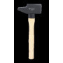 BRILLIANT TOOLS BT077250 Marteau rivoir avec manche Hickory, 2500 g, forme française [Powered by KS TOOLS]