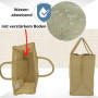 Domelo Paniers de courses. Sacs de shopping en jute. Grand sac panier, sac de plage imperméable. Sac en jute comme sac de bain, 