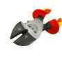 S&R Pince Coupante Électricien isolée VDE 100 volt 180mm. Coupe cable et fil en cuivre, alu, électriques